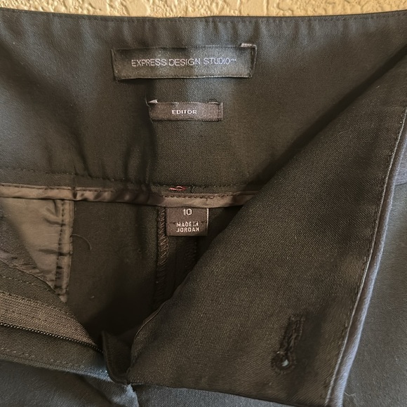 Express size 10 black Editor pants. Tall waist band, no pockets - Picture 5 of 5